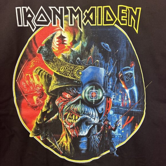 Iron Maiden Days of Futures Past 2024 Tour Black T-Shirt Small/ Medium - Picture 3 of 5